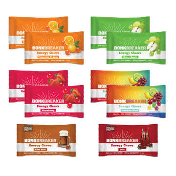 BonkBreaker Electrolytes STRAWBERRY W/ CAFFEINE Energy Chews - 8ct. Packet