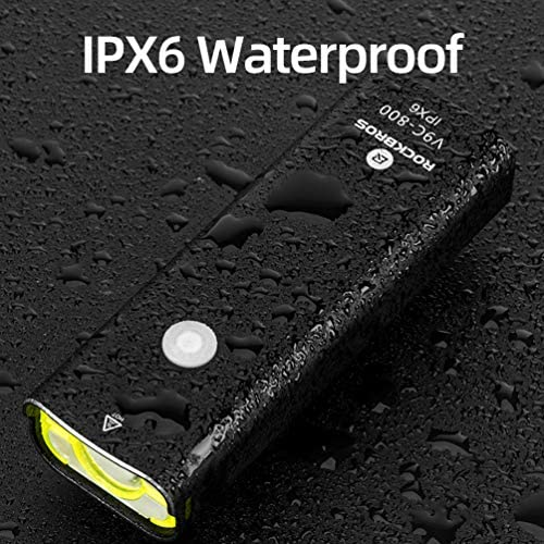Rockbros - BICYCLE HEADLIGHT 800 Lumens USB Rechargeable - Waterproof