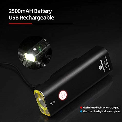 Rockbros - BICYCLE HEADLIGHT 400 Lumens USB Rechargeable  - Waterproof