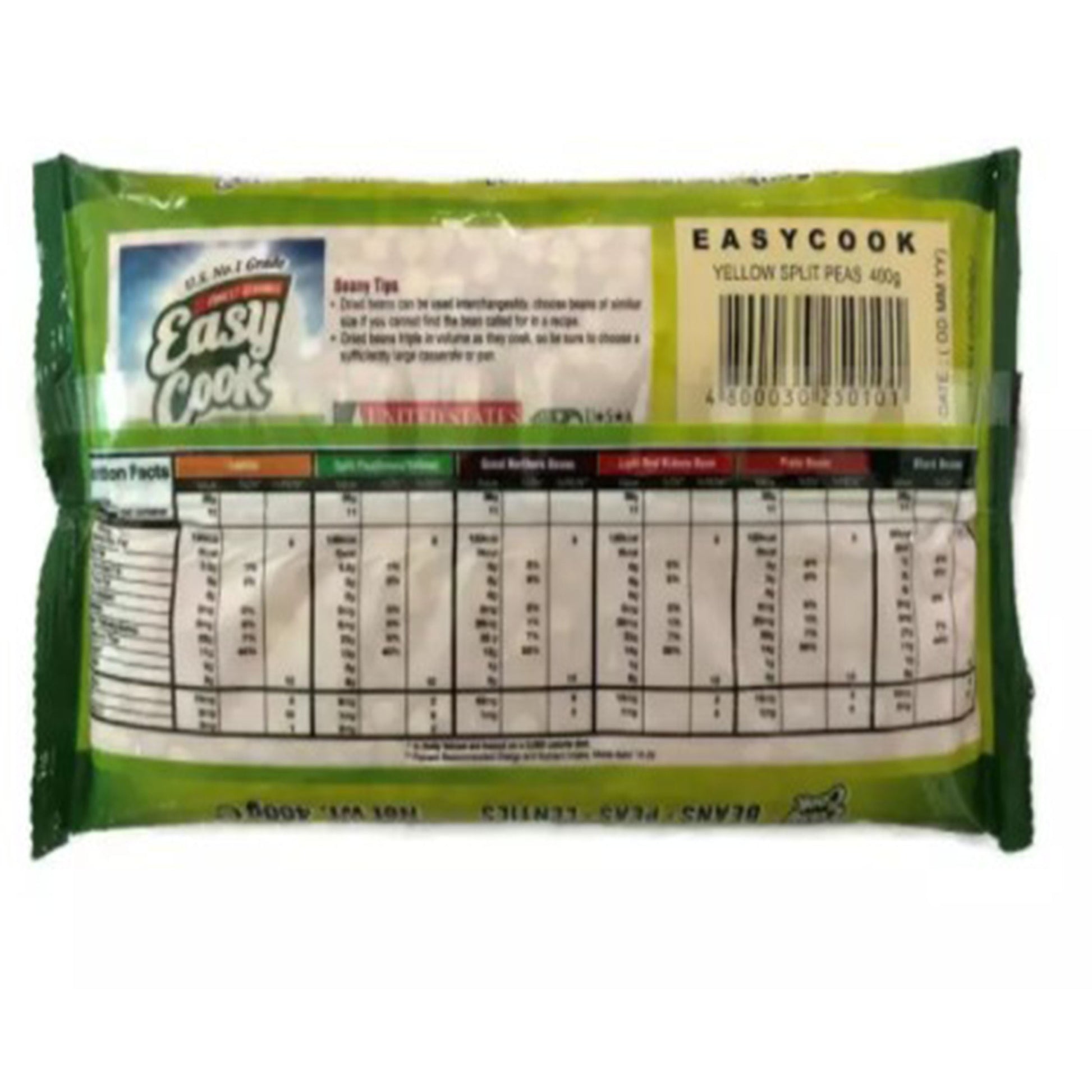 EASYCOOK YELLOW SPLIT PEAS 400G x 30