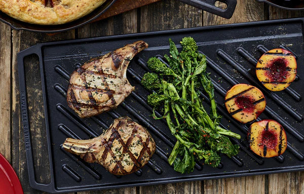 Happiness Enameled Matte Black CAST IRON GRILL PLATE (Vice Versa)