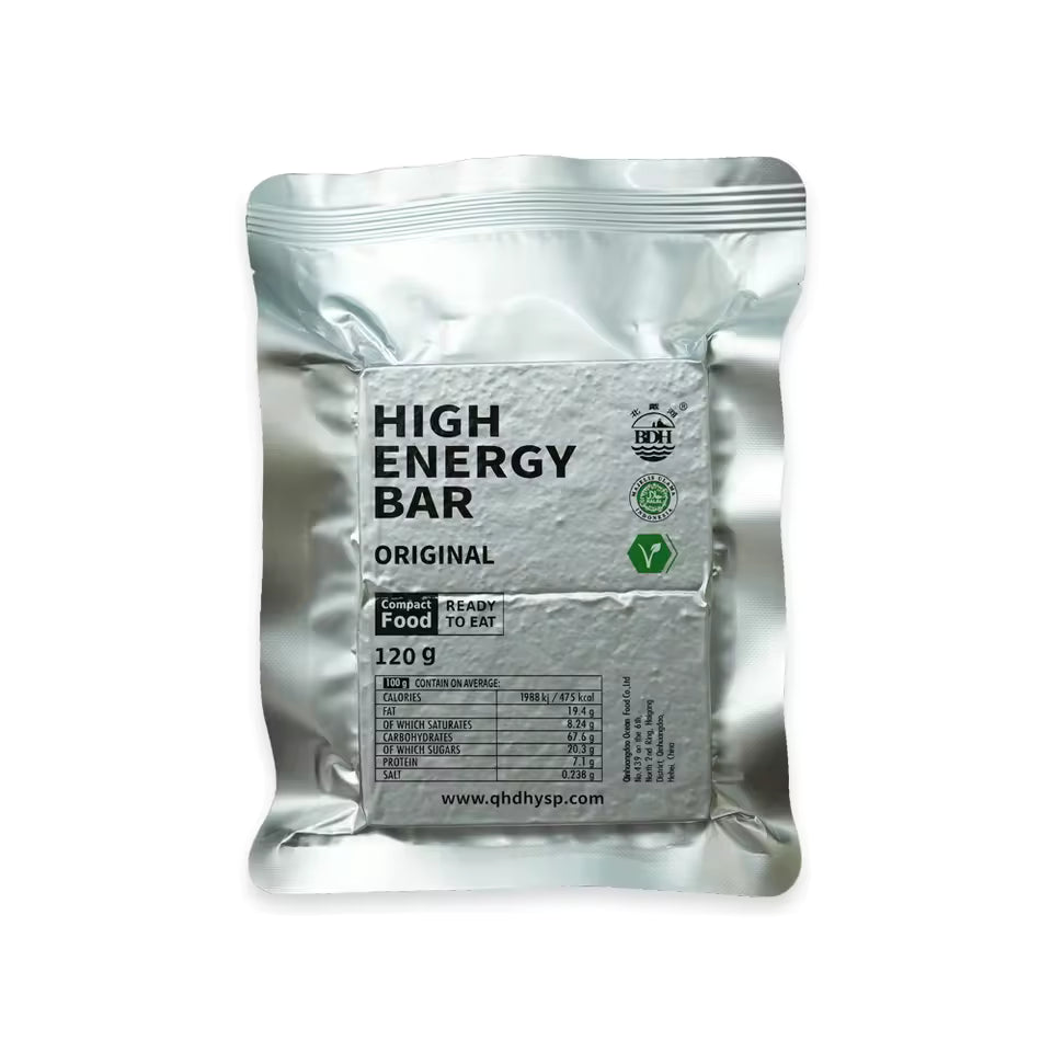 ORIGINAL High Energy Bar 120g - Exp. Date 2045 - Hard Texture Original Flavor Salty & Sweet Taste