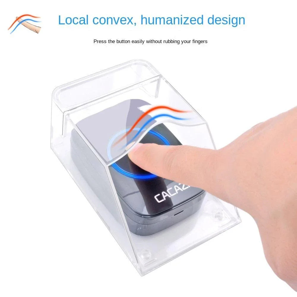 Waterproof Cover for Wireless Doorbell Home Door - Transparent