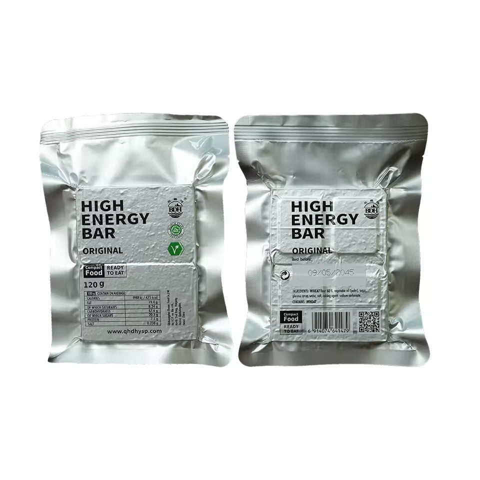 ORIGINAL High Energy Bar 120g - Exp. Date 2045 - Hard Texture Original Flavor Salty & Sweet Taste