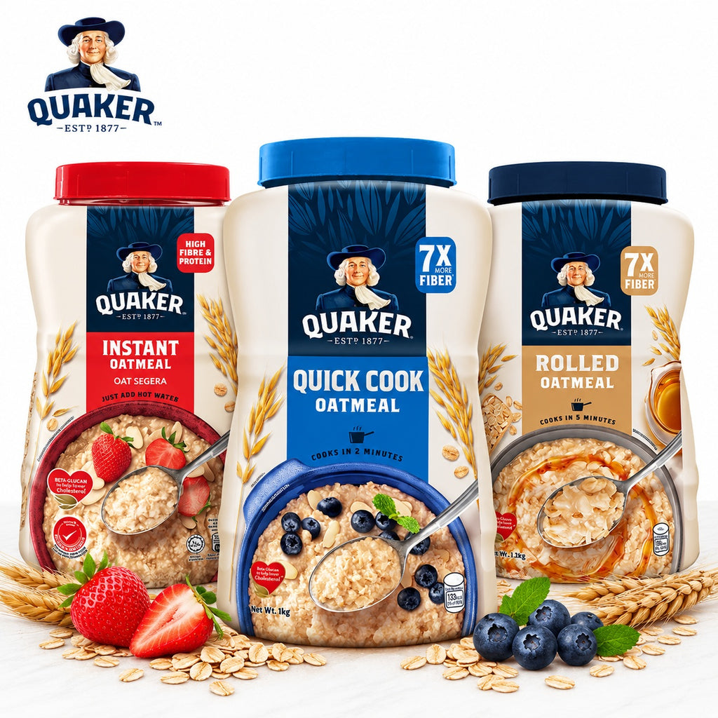 Quaker Oatmeal | Instant, Quick Cook & Rolled Oats | Healthy Breakfast Choice
