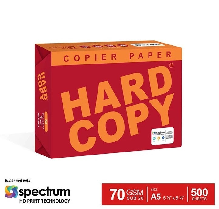 SOLD PER BOX HARD COPY Copier Paper SUB 20 70gsm