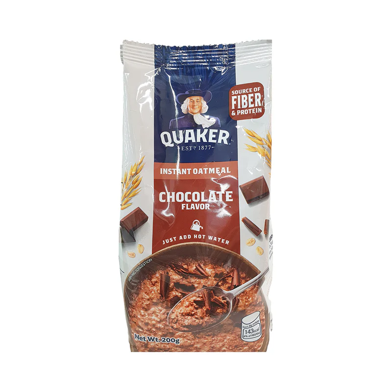 1 CASE - Quaker Instant Oatmeal Chocolate Flavor 200g x 18