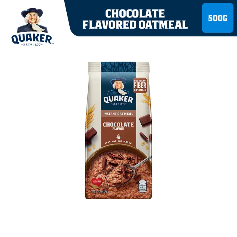 1 CASE - Quaker Instant Oatmeal Chocolate Flavor 500g x 24