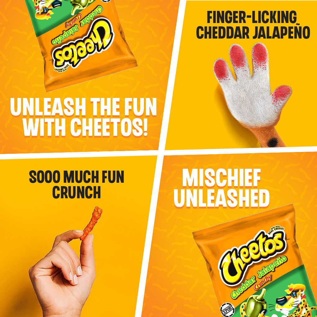 1 CASE - Cheetos Crunchy Cheddar Jalapeño Cheese Flavored Snack 215g x 10
