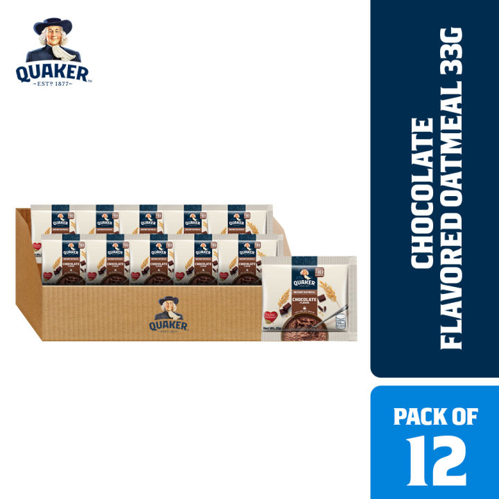 1 CASE - Quaker Instant Oatmeal Chocolate Flavor (33g x 12) 10 packs