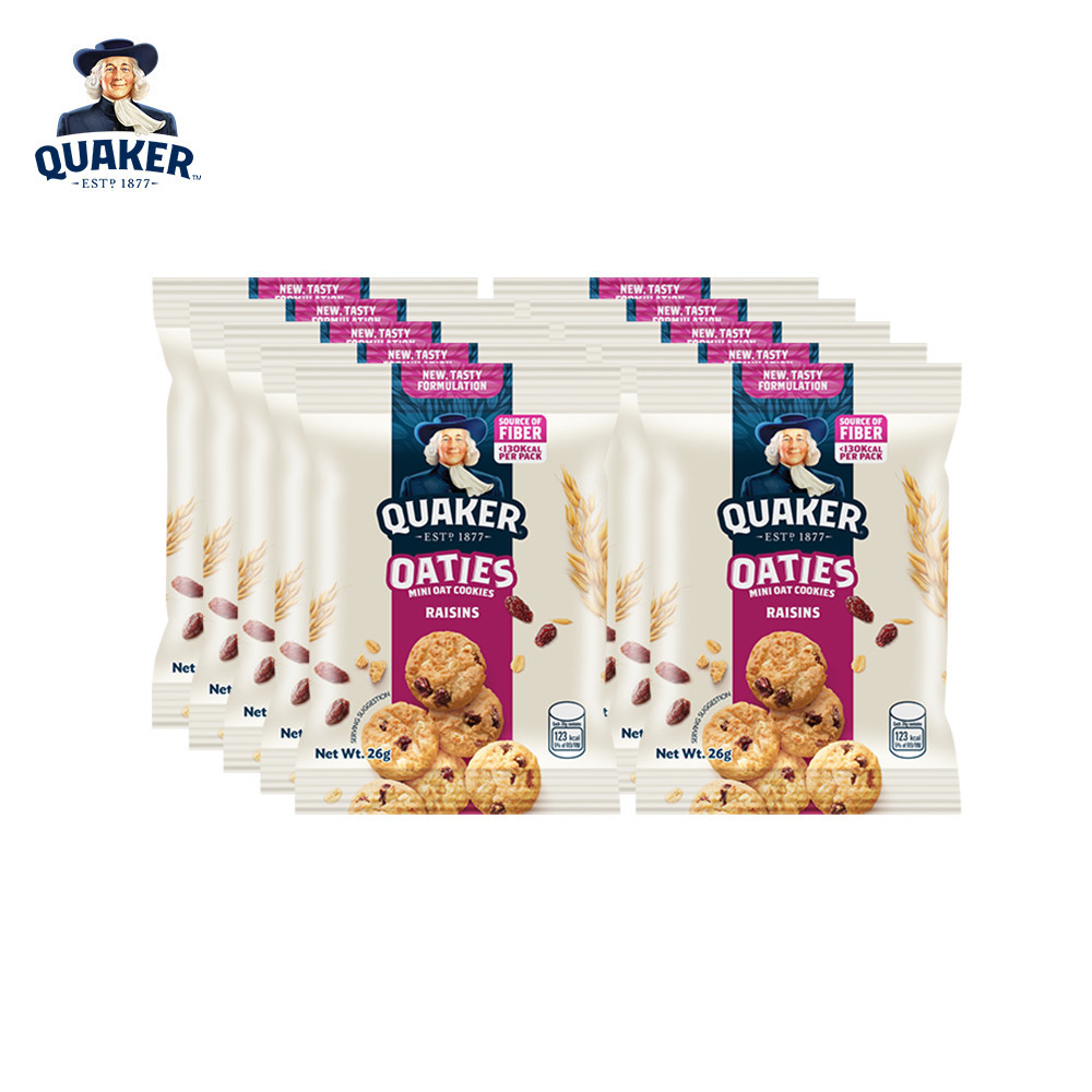 Quaker Oaties Mini Oats Cookie Raisins (28g)
