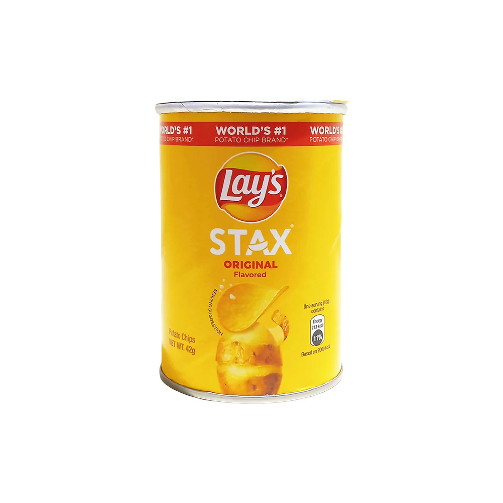 1 CASE - Lays Stax Original Potato Chips 42g x 24