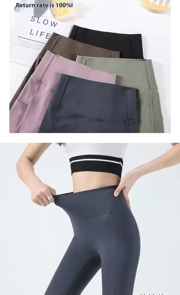Segoi Women Compressed Sports Shorts - High waisted, compression shorts, comfortable and good quality - ES10755 - BLACK