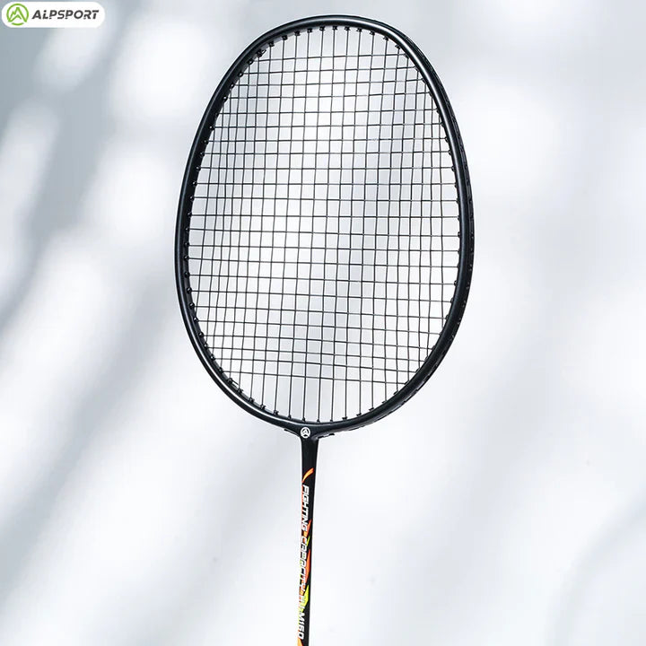 ALPSPORT LT 4U/G4 Carbon Fiber Badminton Racket - Black