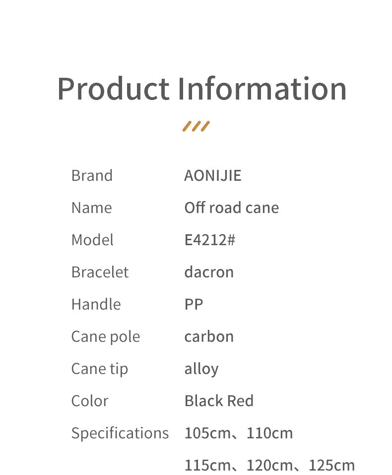2 pcs Aonijie E4212 Full Carbon Fiber Trekking Pole 120cm - Black/Red