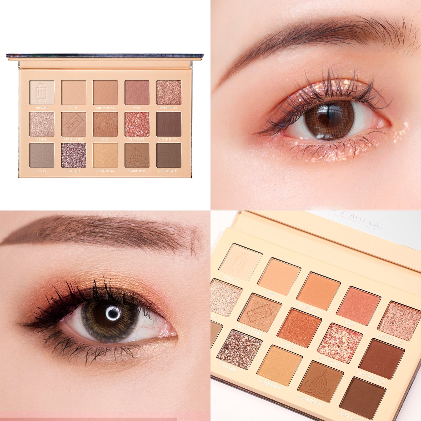 Focallure 15 Pan Eyeshadow 'Go travel ' Palette #8 Hi Firenze FA100