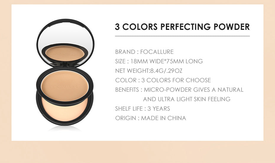 Focallure Waterproof Flawless Pressed Powder FA16 - create a longlasting base makeup