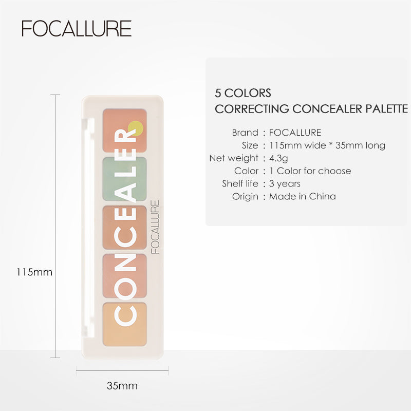 Focallure - 5 COLOR CORRECTOR Concealer Palette