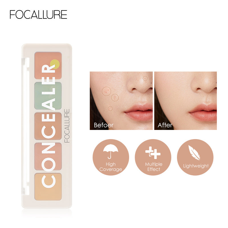 Focallure - 5 COLOR CORRECTOR Concealer Palette
