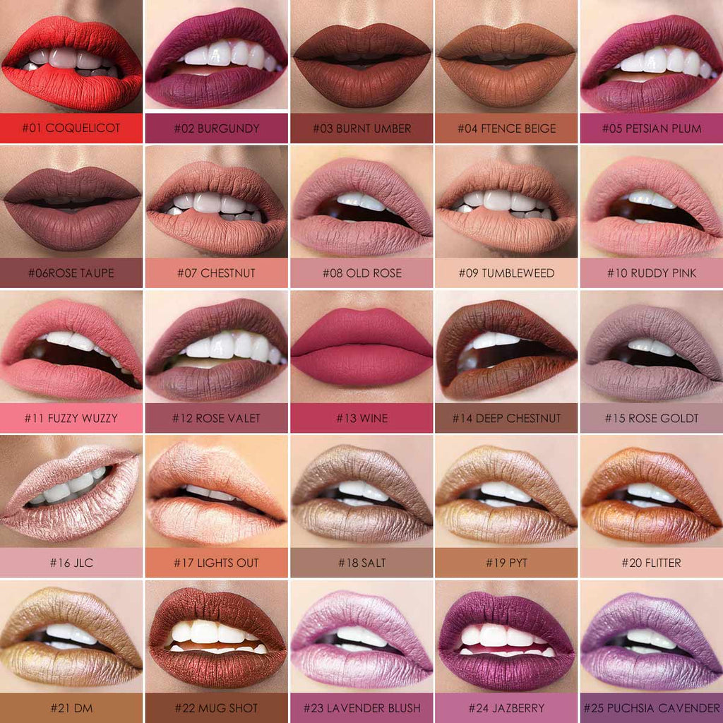 Focallure Ultra Matte Waterproof Liquid Lipstick - FA24 - Long wearing, smudge proof and waterproof