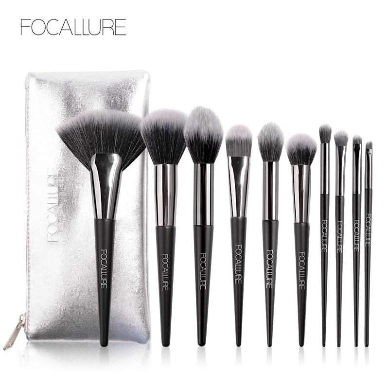 Focallure 10pcs Makeup Brush (with bag) FA70