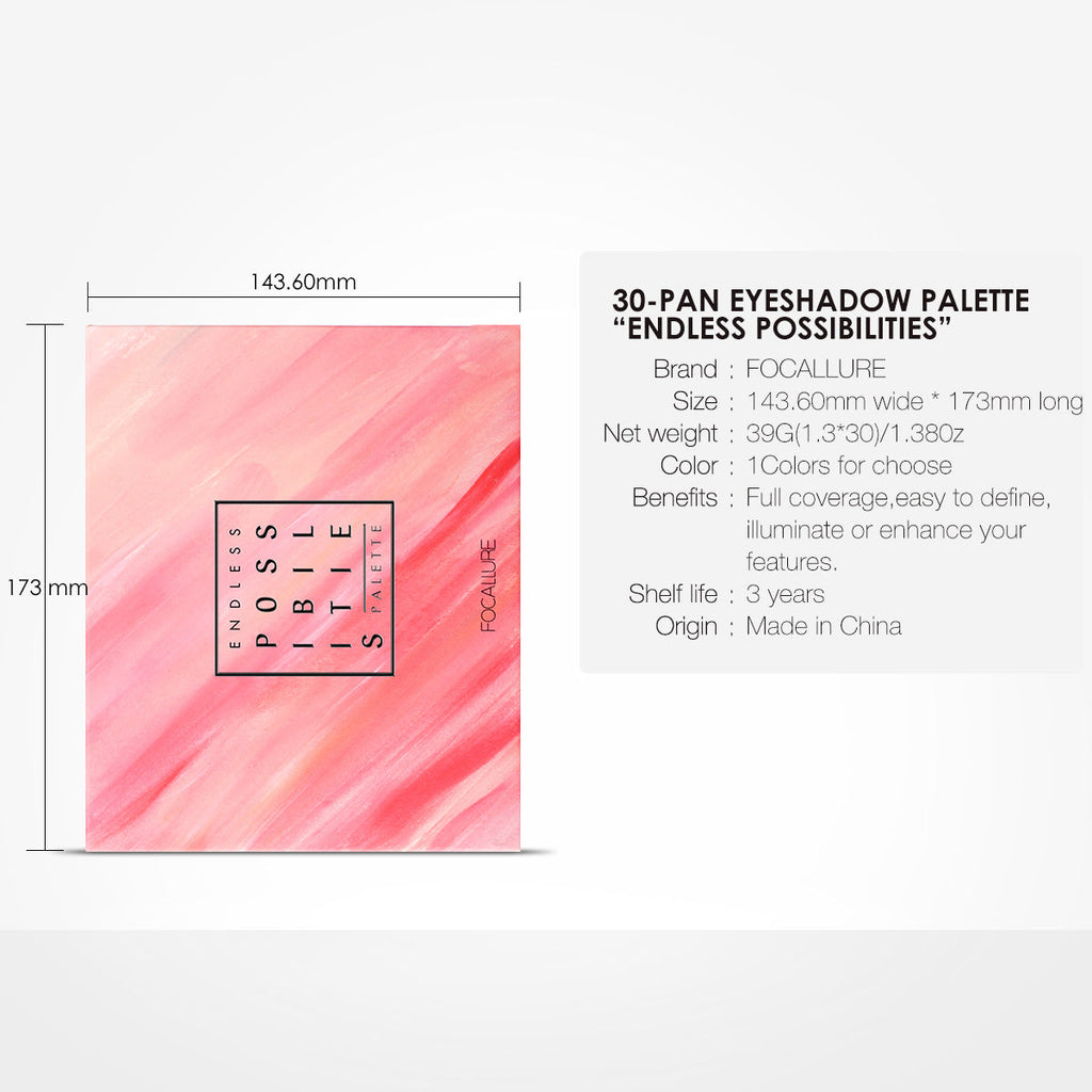 Focallure 30-Pan Eyeshadow Palette "Endless Possibilites" Collection #C30 FA82