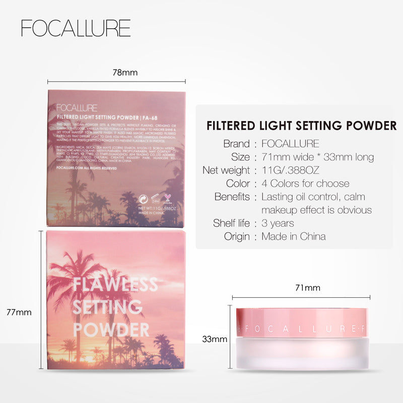 Focallure Flawless Filtered Light Setting Powder - FA68