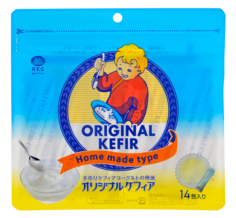 Japanese ORIGINAL KEFIR STARTER (yogurt-style) 14 sachets in 1 pouch - 1 sachet makes 1L