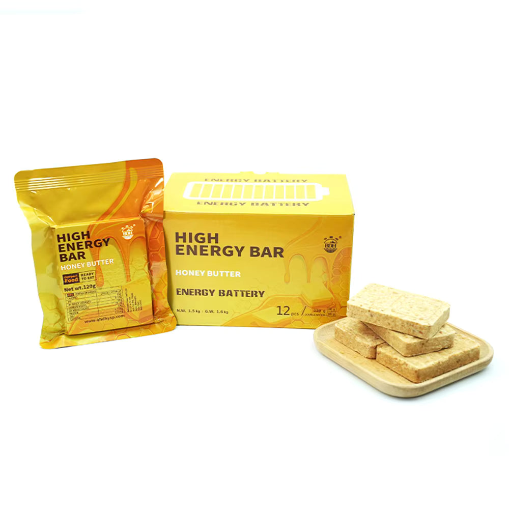 1 BOX - High Energy Bar 120g x 12 pcs - HONEY BUTTER  - Exp. Date October 2044