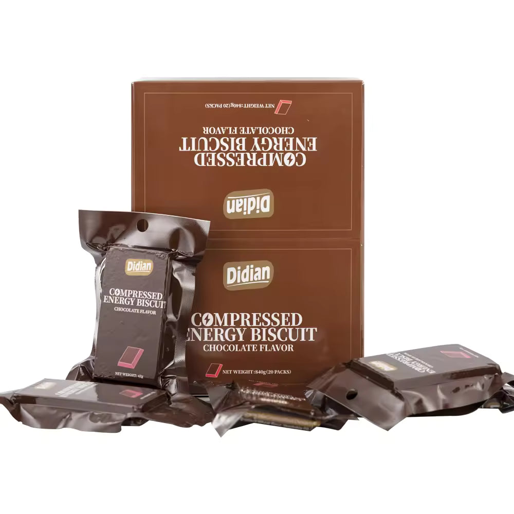 BULK - Didian Multi Vitamin Compressed Energy Biscuit Chocolate Flavor - Gluten-Free, Low-Salt, Low-Sodium, Halal certified