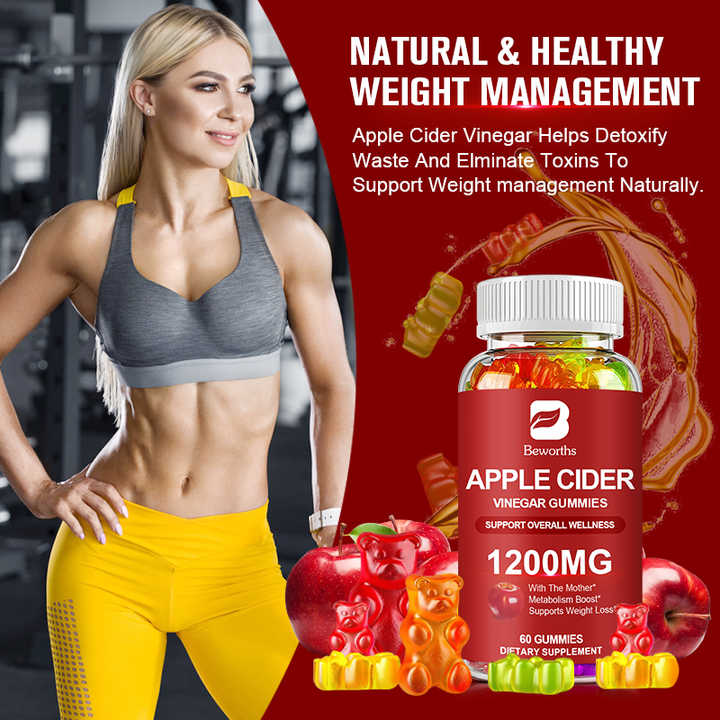 Beworths APPLE CIDER VINEGAR GUMMIES 1200mg - 10 pcs