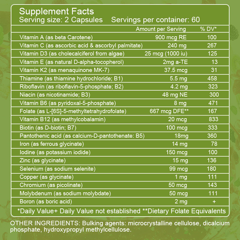Beworths MULTIVITAMIN & MINERALS CAPSULES - 30 pcs