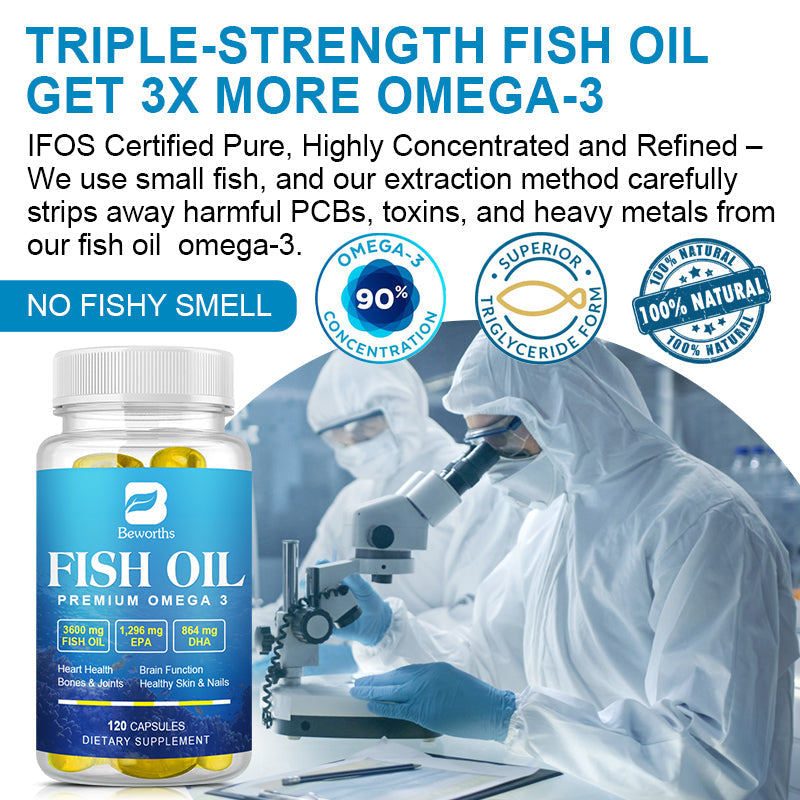 Beworths FISH OIL CAPSULES OMEGA 3 - 30 pcs