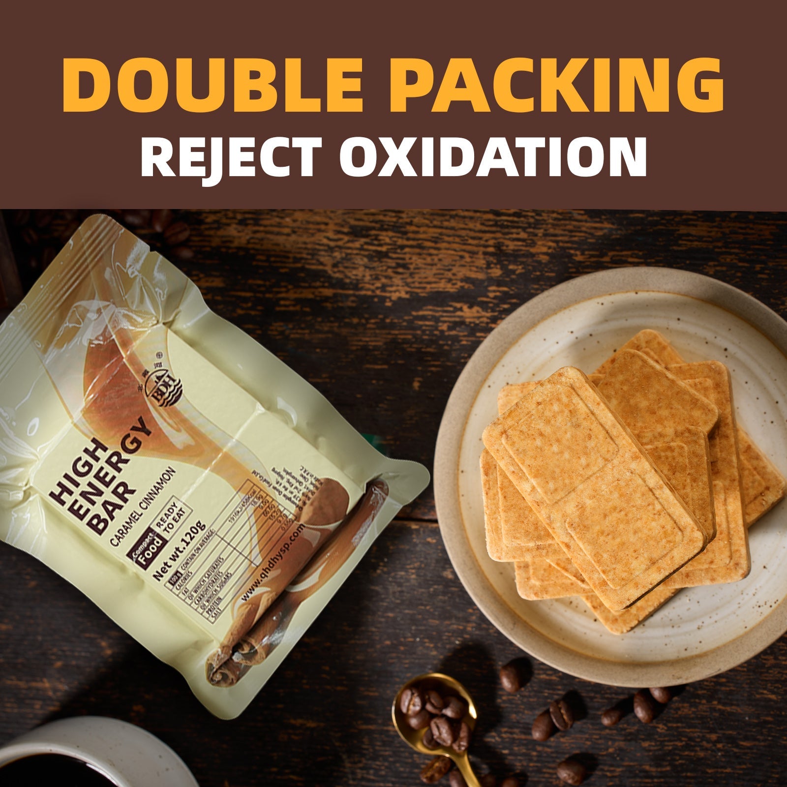 High Energy Bar (120g) Exp. Date 2045 - Caramel Cinnamon