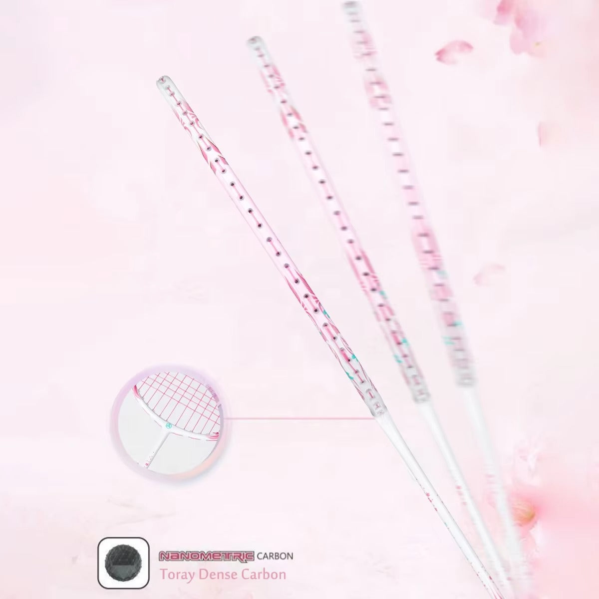 ALPSPORT New Cherry Carbon Fiber 4U TX Badminton Racket