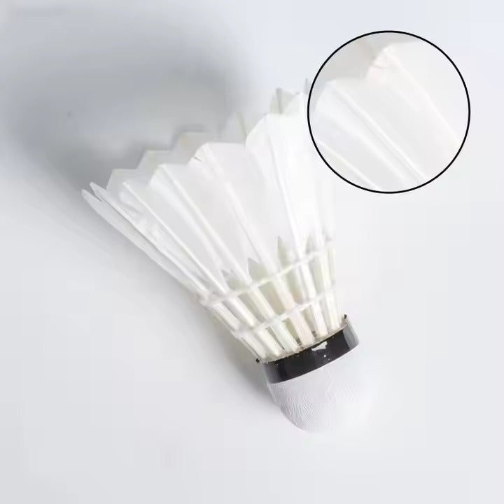 ALPSPORT 808 12pcs/Tube WHITE Goose Feather Shuttlecocks