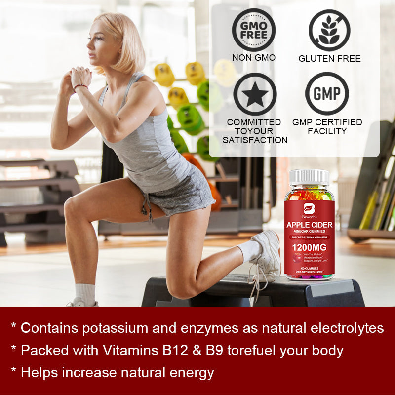 Beworths APPLE CIDER VINEGAR GUMMIES 1200mg - 10 pcs