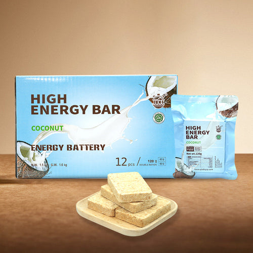 1 BOX - High Energy Bar 120g x 12 pcs - COCONUT - Exp. Date 2044