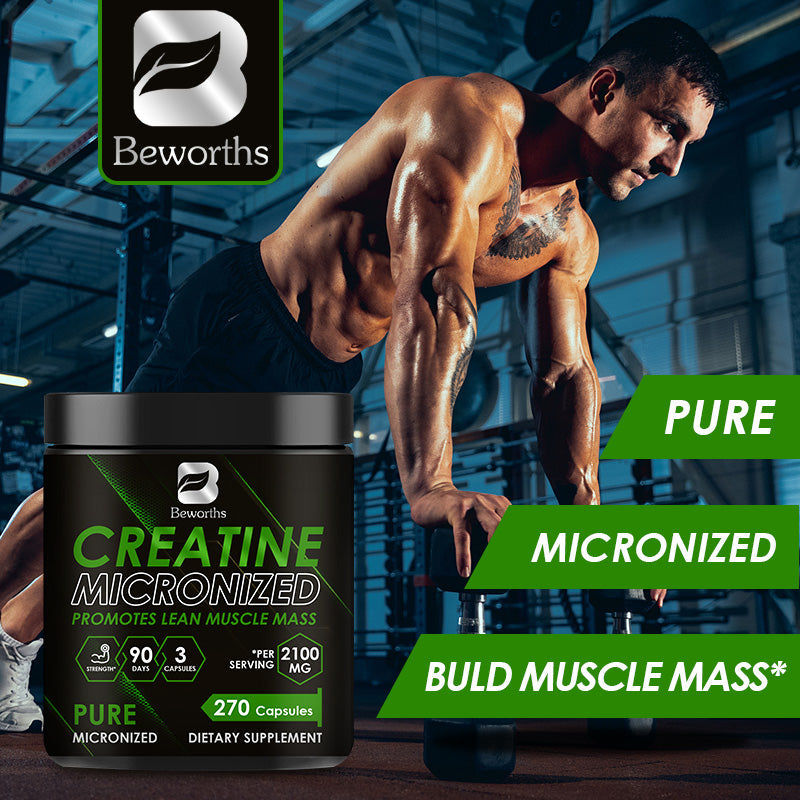 Beworths Creatine Monohydrate Capsules - 270 pcs