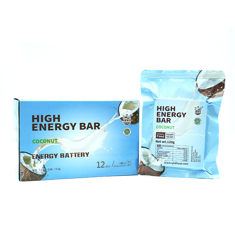 1 CASE  - COCONUT High Energy Bar - (9 Boxes x 12 pcs )- Exp. Date 2044