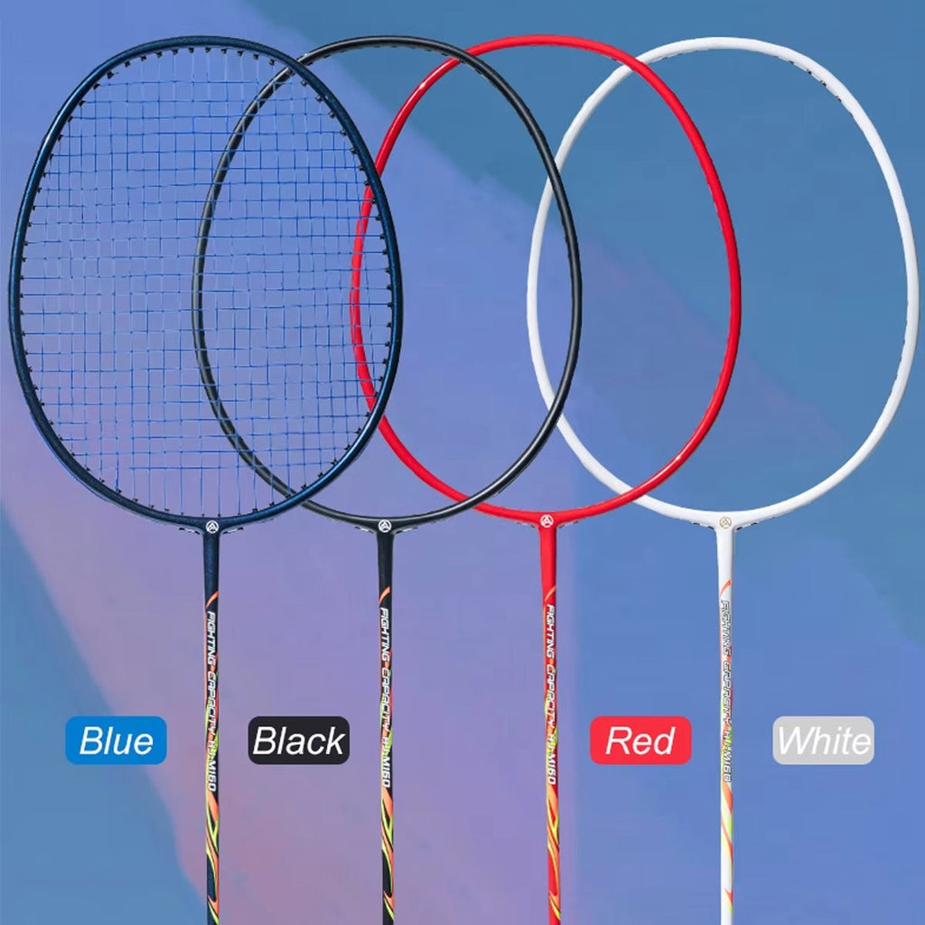 ALPSPORT LT 4U/G4 Carbon Fiber Badminton Racket - Black