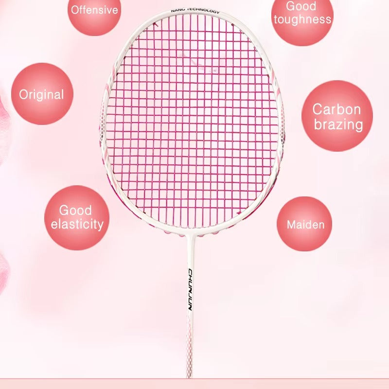ALPSPORT CY 8U/G5 22-28Lbs Lightweight Carbon Fiber Badminton Racket (Single)