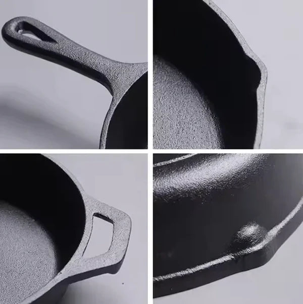 Happiness CAST IRON SKILLET FRYING PAN - 30cm