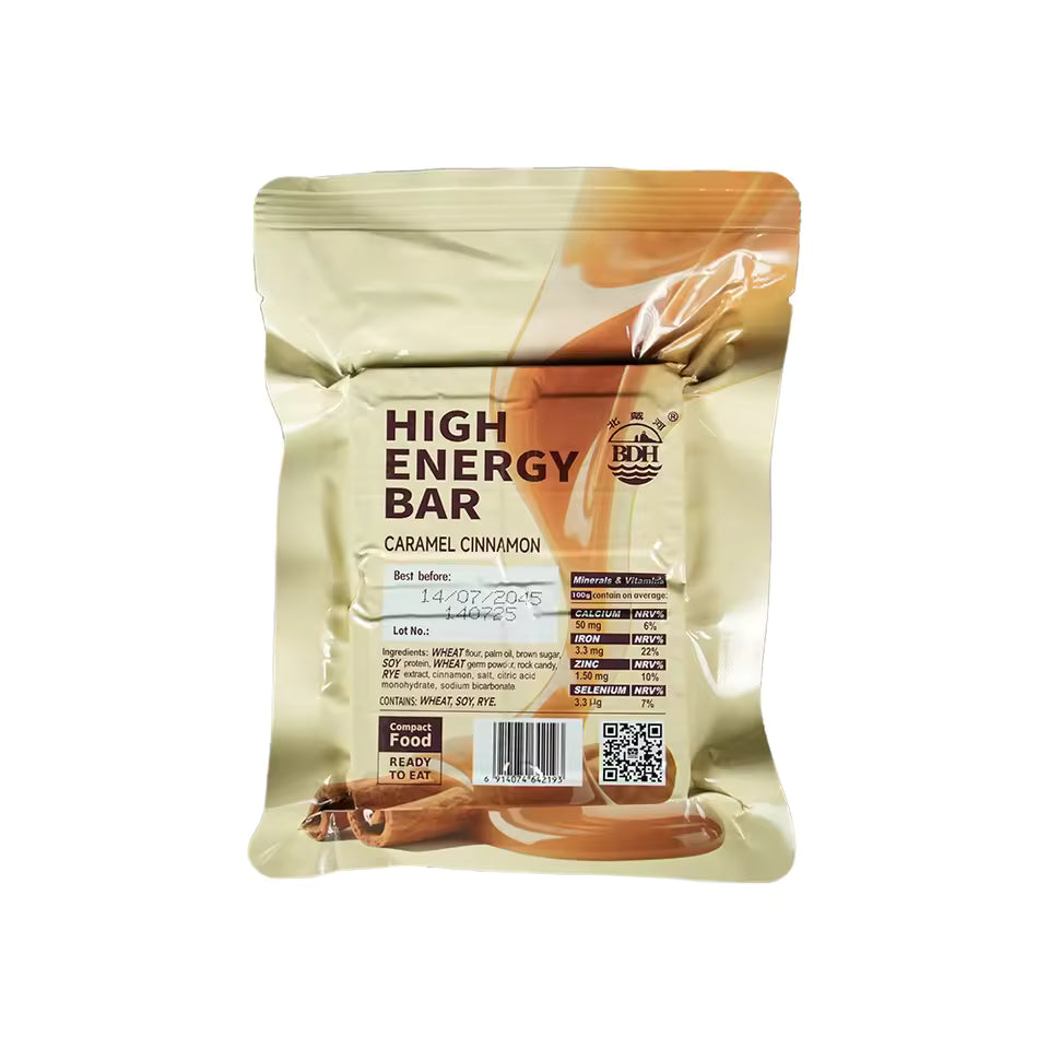 High Energy Bar (120g) Exp. Date 2045 - Caramel Cinnamon