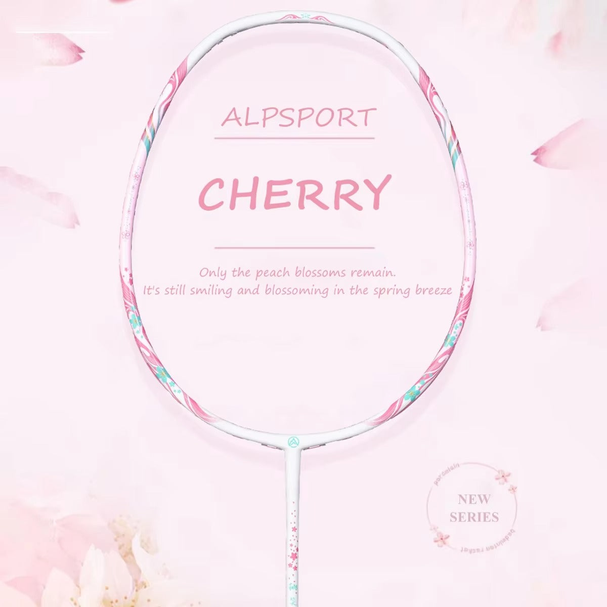 ALPSPORT New Cherry Carbon Fiber 4U TX Badminton Racket