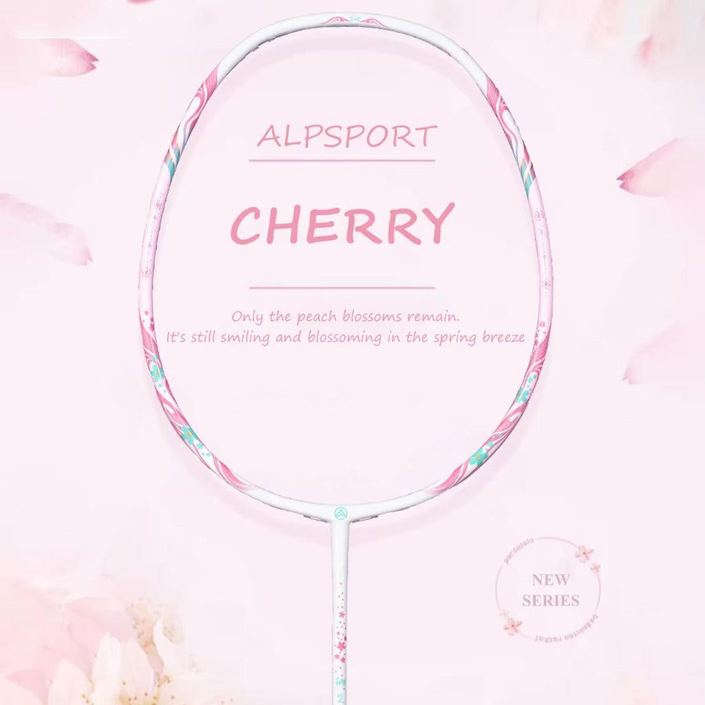 ALPSPORT New Cherry Carbon Fiber 4U TX Badminton Racket