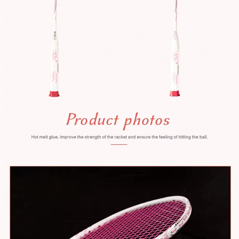 ALPSPORT CY 8U/G5 22-28Lbs Lightweight Carbon Fiber Badminton Racket (Single)