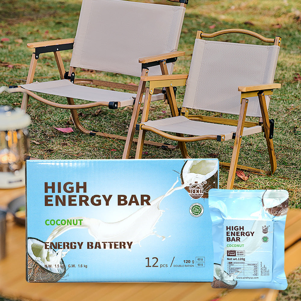 1 CASE  - COCONUT High Energy Bar - (9 Boxes x 12 pcs )- Exp. Date 2044
