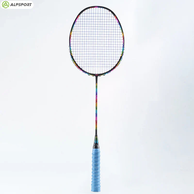 ALPSPORT XC 4U/G4 32Lbs Carbon Fiber Badminton Racket- Blue (Single)