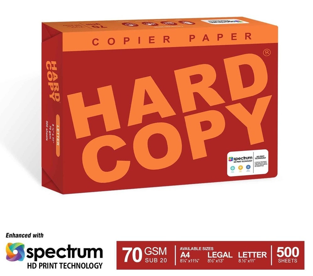 SOLD PER BOX HARD COPY Copier Paper SUB 20 70gsm